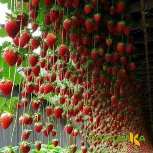 Клубника ампельная Анастасия купить по цене от 370р. в интернет-магазине «Посадика» с доставкой почтой в в Ленинск-Кузнецкийе и по всей России – [изображение №1].
