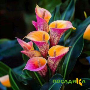 Калла Оникс купить по цене от 450р. в интернет-магазине «Посадика» с доставкой почтой в в Ленинск-Кузнецкийе и по всей России – [изображение №1].