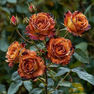 Роза плетистая Оранжевый Бриллиант купить по цене от 450р. в интернет-магазине «Посадика» с доставкой почтой в в Ленинск-Кузнецкийе и по всей России – [изображение №1].